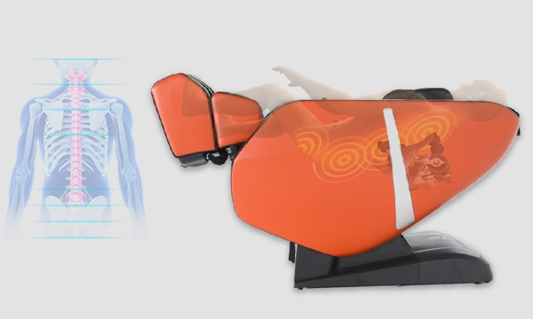 Масажен стол EVEREST 3D Zero Gravity с нагряване, музика чрез Bluetooth, масажна система SL от 130 см. - 7 Сканиране на масажен стол Komoder Everest